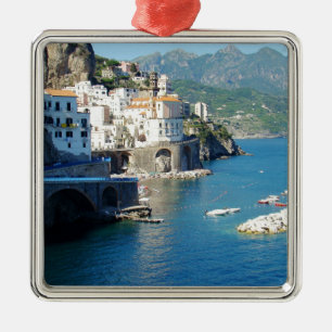 Ornement Carré Argenté Amalfi Vista