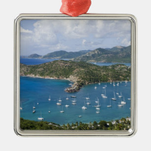 Ornement Carré Argenté Amérique du Nord, Caraïbes, Antigua. Anglais