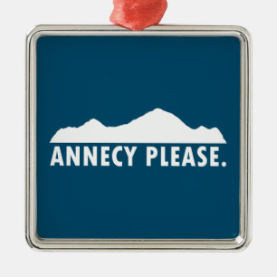 Ornement Carré Argenté Annecy S'Il Vous Plaît