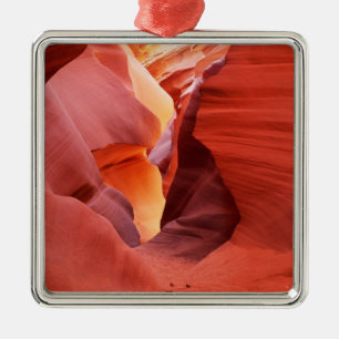 Ornement Carré Argenté Arizona, Nation Navajo, Lower Antelope Canyon,