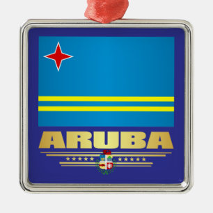 Ornement Carré Argenté Aruba