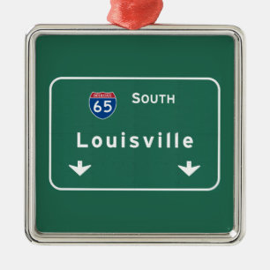 Ornement Carré Argenté Autoroute d'autoroute nationale de Louisville