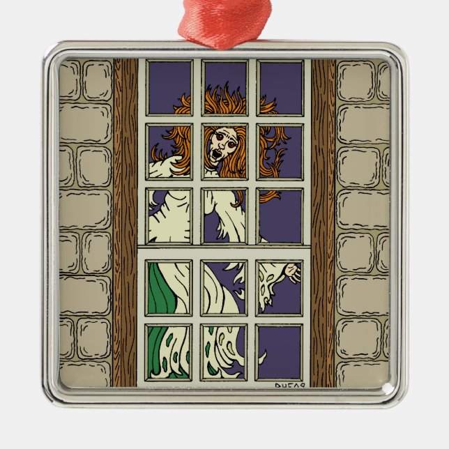 Ornement Carré Argenté Banshee (Devant)