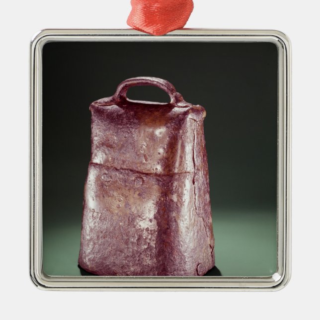 Ornement Carré Argenté Bell de St Patrick, d'Irlande, c.552 (Devant)