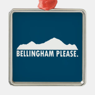 Ornement Carré Argenté Bellingham s'il vous plaît