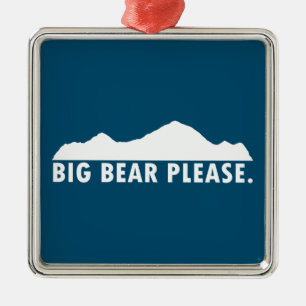 Ornement Carré Argenté Big Bear