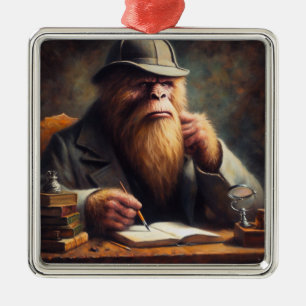 Ornement Carré Argenté Bigfoot Sherlock Holmes