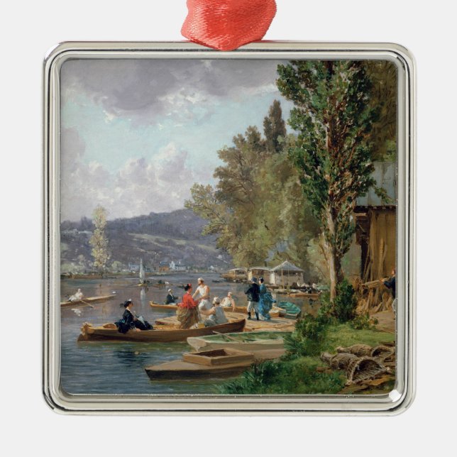 Ornement Carré Argenté Bougival, 1873 (Devant)