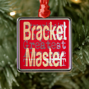 Ornement Carré Argenté Bracket Master Extraordinaire