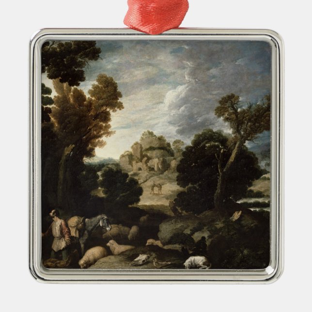 Ornement Carré Argenté Bush brûlant, c.1635 (Devant)