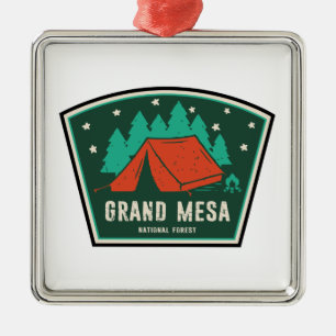 Ornement Carré Argenté Camping forestier national de Grand Mesa
