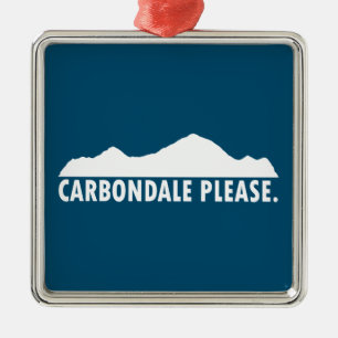 Ornement Carré Argenté Carbondale S'Il Vous Plaît
