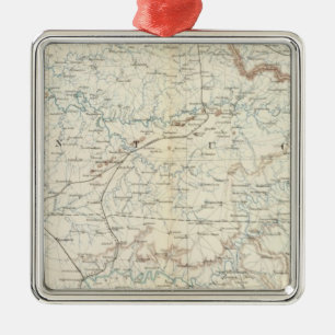 Ornement Carré Argenté Carte Gen XV