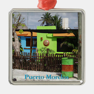 Ornement Carré Argenté Casa de Puerto Morelos