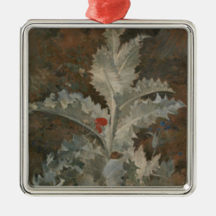 Ornement Carré Argenté Chardon (par John Crome)