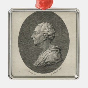 Ornement Carré Argenté Charles Louis de Secondat, baron de Montesquieu