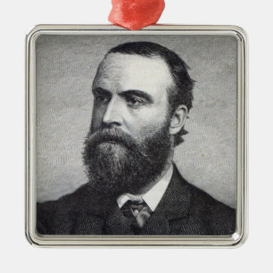 Ornement Carré Argenté Charles Stewart Parnell