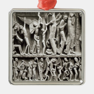 Ornement Carré Argenté Choisis