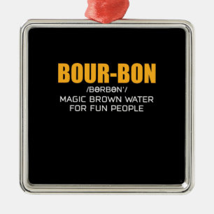 Ornement Carré Argenté Cigar Lover   Bourbon Magic Brown