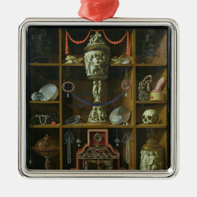 Ornement Carré Argenté Coffre au trésor, 1666 (Devant)