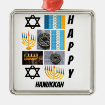 Collage photo personnalisé Hanoukka moderne 9