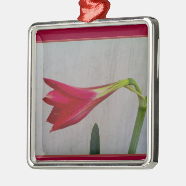 Ornement Carré Argenté Collier (Gauche)