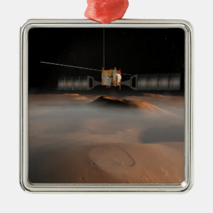 Ornement Carré Argenté Concept artistique de l'engin spatial Express Mars