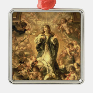 Ornement Carré Argenté Conception impeccable, 1670-1672