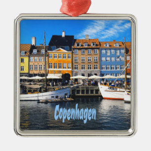 Ornement Carré Argenté Copenhague Danemark Résidences Nyhavn