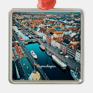 Ornement Carré Argenté Copenhague, Danemark Vue pittoresque