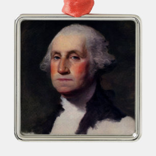 Ornement Carré Argenté Copier Anthaeneum George Washington, Gilbert Stuar