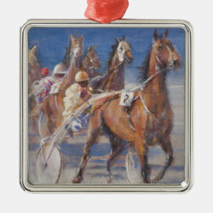 Ornement Carré Argenté Courses Lancieux la Bretagne 2014 de trot
