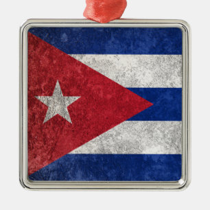 Ornement Carré Argenté Cuba
