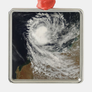 Ornement Carré Argenté Cyclone tropical Ophélie outre de l'Australie