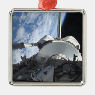 Ornement Carré Argenté Découverte de navette spatiale 9