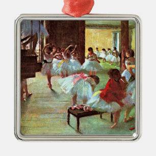 Ornement Carré Argenté Diplôme - École de ballet