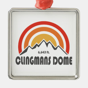 Ornement Carré Argenté Dôme Clingmans