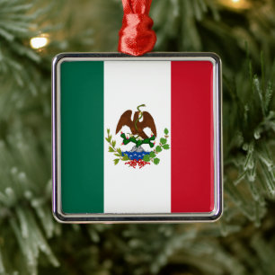 Ornement Carré Argenté Drapeau de la République mexicaine : 1824-1835, Pè