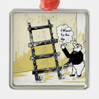 Ornement Carré Argenté Échelle