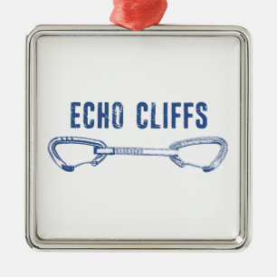 Ornement Carré Argenté Echo Cliffs California Rock Escalade Quickdraw