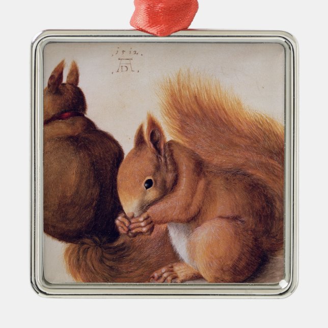 Ornement Carré Argenté Écureuil, 1512 (Devant)