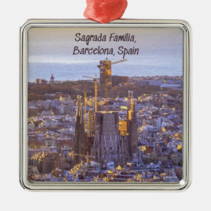 Ornement Carré Argenté Église catholique de la Sagrada Familia, Barcelone
