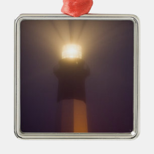 Ornement Carré Argenté États-Unis; Géorgie; Savannah. Phare de l'île Tyb