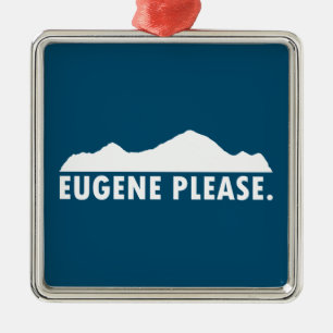 Ornement Carré Argenté Eugene Oregon S'Il Vous Plaît