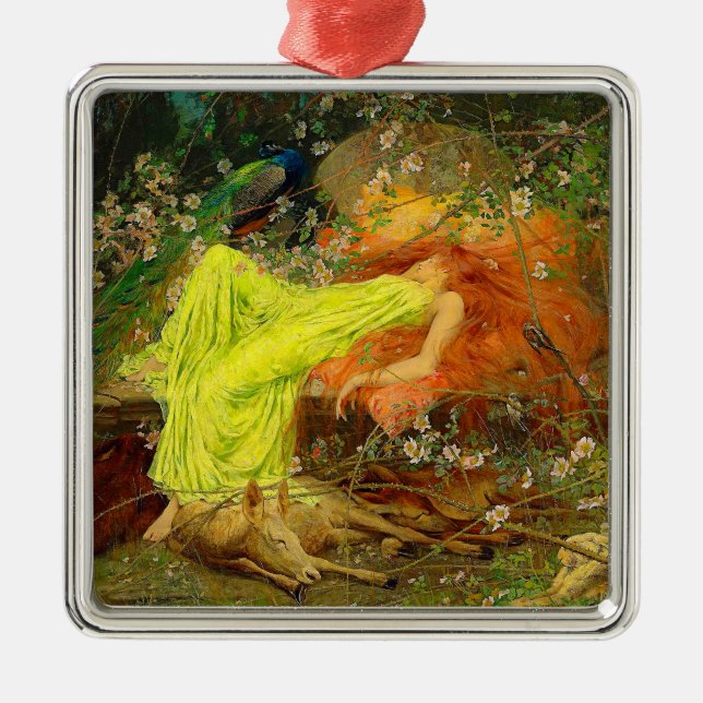 Ornement Carré Argenté Fairy Tale Arthur Wardle (Devant)