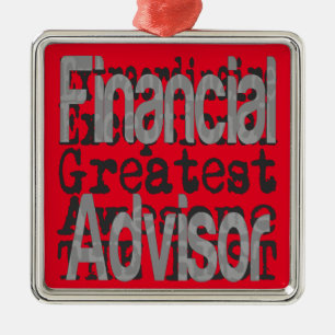 Ornement Carré Argenté Financial Advisor Extraordinaire