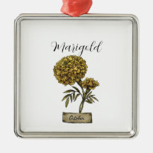Fleur de naissance OCTOBRE Anniversaire Marigold