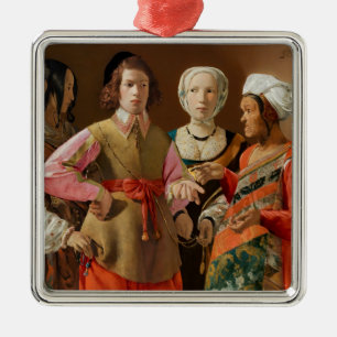 Ornement Carré Argenté Georges de la Tour - Le caisson Fortune