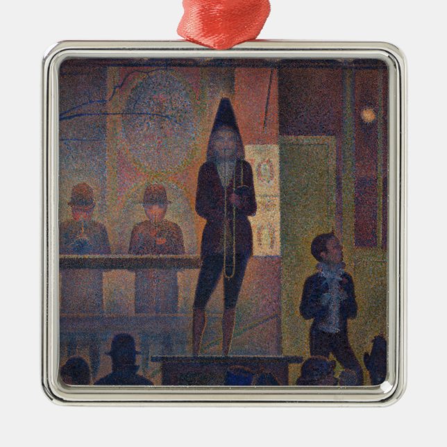 Ornement Carré Argenté Georges Seurat - Diaporama de cirque (Devant)