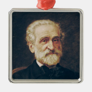 Ornement Carré Argenté Giuseppe Verdi